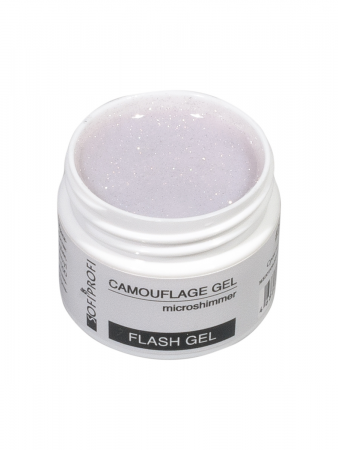 Гель камуфлирующий с микрошиммером Тон 2912 Sofiprofi CAMOUFLAGE GEL Flash Gel, 15 мл